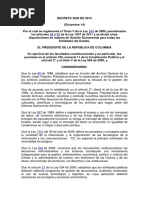 Decreto 2609 de 2012 Gestion de Documentos Electronicos de Archivo