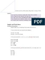 Nouns Regular and Irregular