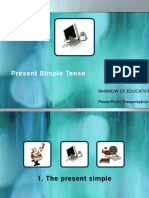 Present Simple Tense: Rainbow of Education Powerpoint Presentations