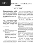 Informe Puestas A Tierra PDF