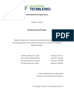 Planteamiento Del Proyecto Administración de Operaciones - Equipo 2