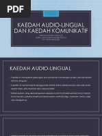 Kaedah Audio-Lingual Dan Kaedah Komunikatif