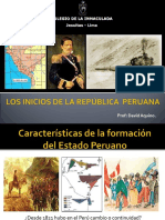 LOS INICIOS DE LA REPÚBLICA PERUANA (1827-1872) .Pps