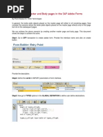 Using Multiple Master and Body Pages in The SAP Adobe Forms