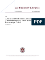 Achilles and The Roman Aristocrat - The Ambrosian Iliad As A Social Statement in The Late Antique Period