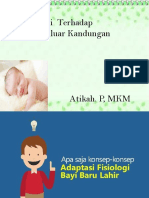 Adaptasi Bayi THD Kehidupan Diluar Kandungan