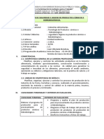 Silabo Modular de Seguridad e Higiene en Productos Cárnicos e Hidrobiológicos