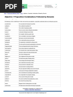 ENGLISH PAGE - Adjective + Preposition Combinations Followed by Gerunds