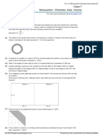 Grade 7 Mensuration Perimeter Area Volume in