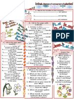 Months Ordinal Numbers and Seasons