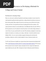 Complete Rationale Resources West Carolina University