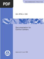 Documentation For Control Centers: ISA-RP60.4-1990