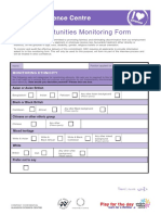 Form - Equal Opportunity Monitoring Form