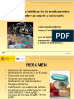 Lucha Contra La Falsificación de Medicamentos. Iniciativas Internacionales y Nacionales