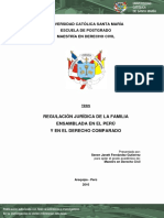 Tesis:regulación Jurídica de La Familia Ensamblada en El Perú y en El Derecho Comparado