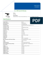 1-Piece Instrumentation, 40G and 40 Series: Part No