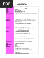 Daily Lesson Plan English Language Year 5