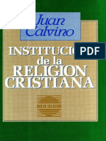 Calvino Juan - Institucion de La Religion Cristiana