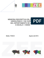 Medio Fisico - Memoria Descriptiva Hidrologia