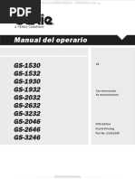 Manual Operacion Plataforma Elevadora Tijeras Gs1530 Gs3246 Genie Seguridad Controles Mantenimiento