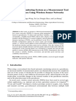 A Web-Based Monitoring System As A Measurement Tool in Greenhouses Using Wireless Sensor Networks