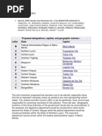 Proposed Designations, Capitals, and Geographic Extents Letter State Capital M A B C D E F G H I J K