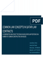 Common Law Concepts in Qatari Law Contracts (RICS)