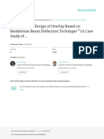 Mechanistic Design of Overlay Based On Benkelman Beam Deflection Technique