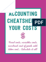 Accounting Cheatsheet: Your Costs