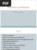 Properties of Solutions