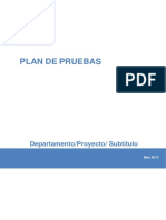 Plantilla Plan de Pruebas