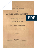 (Fichte J. G.) The Popular Works of Johann Gottlie