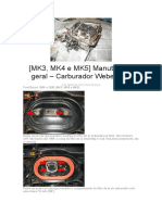 (MK3, MK4 e MK5) Manutenção Geral - Carburador Weber 460