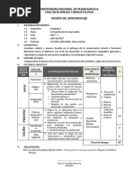 Sesión de Aprendizaje