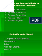 Factores Que Han Posibilitado La Aparición de Las Ciudades 
