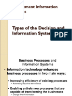 Chap 2 & 12 Types of Decision and Information System