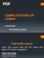 Complications of Labor