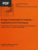 Energy Conservation in Industries. Applications and Techniques.