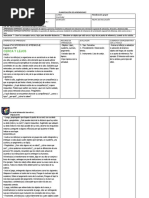 Planificación de Matematica Experiencia de Aprendizaje NT1 