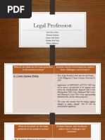 Legal Profession: Stacy Shara Otaza Roxanne Quitayen Jennica Gyrl Delfin Childeen Dela Torre Frances Mana-Ay