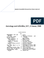 Astrology and Athrishta - K.P. - 12 Issues - 1968 PDF