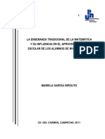 Enseñanza Tradicional de La Matemática A Nivel Primaria