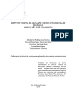 Elaboraçao de Túnel de Vento para Aplicações de Ensaios Aerodinâmicos