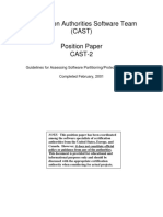 Certification Authorities Software Team (CAST) Position Paper CAST-2