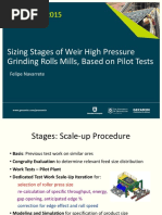 Procemin 2015 Sizing Stages of Weir High Pressure Grinding Rolls Mills, Based On Pilot Tests