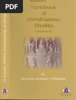 Handbook of Abhidhamma Studies (Volume II) - Ven Sayadaw Asahin Silanandabhivamsa