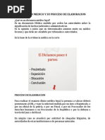 Dictamen Medico y Su Proceso de Elaboracion