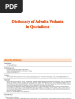 Advaita Vedanta - Dictionary of Advaita Vedanta in Quotations