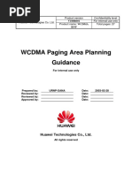 WCDMA RNP Paging Area Planning Guidance