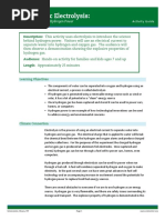 Cart Activity Guide Energetic Electrolysis